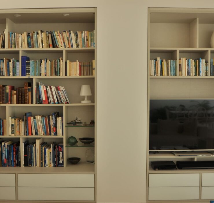 Réalisation qualité Bibliotheque cuisine meuble TV agencement mg montpellier