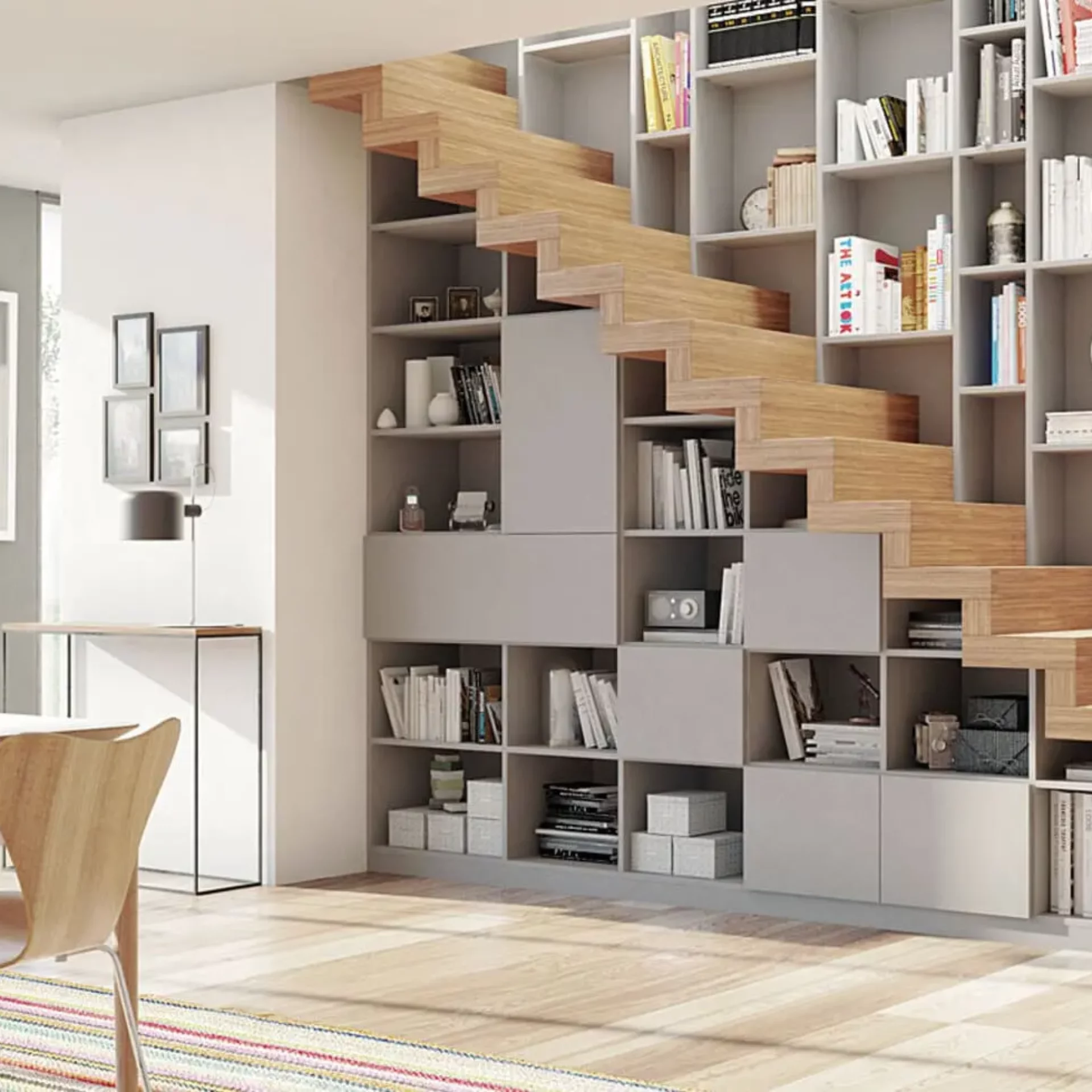 agencements mg montpellier rangements sous escalier et sous pentes